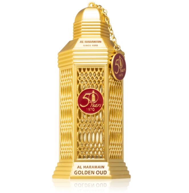 Parfum 50 years Golden Oud par Al Haramain unisexe, 100ml