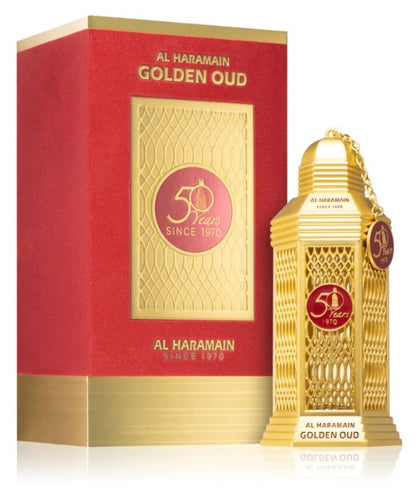 Parfum 50 years Golden Oud par Al Haramain unisexe, 100ml