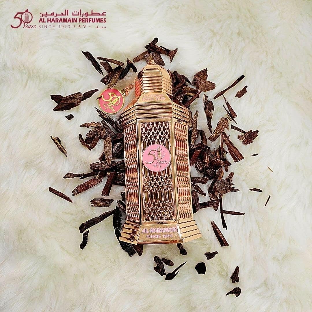 Parfum 50 years Rose Oud par Al Haramain unisexe, 100ml